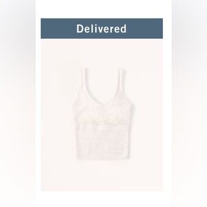 Abercrombie & Fitch Crochet crop tank size Medium